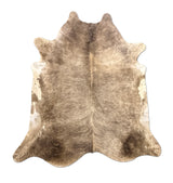 brown cowhide rug