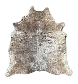 distressed cowhide rug