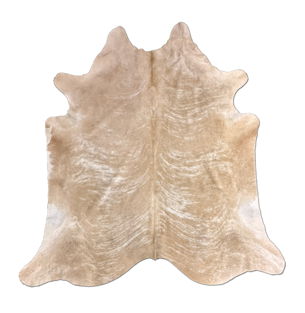 Beige Brindle Cowhide Rug