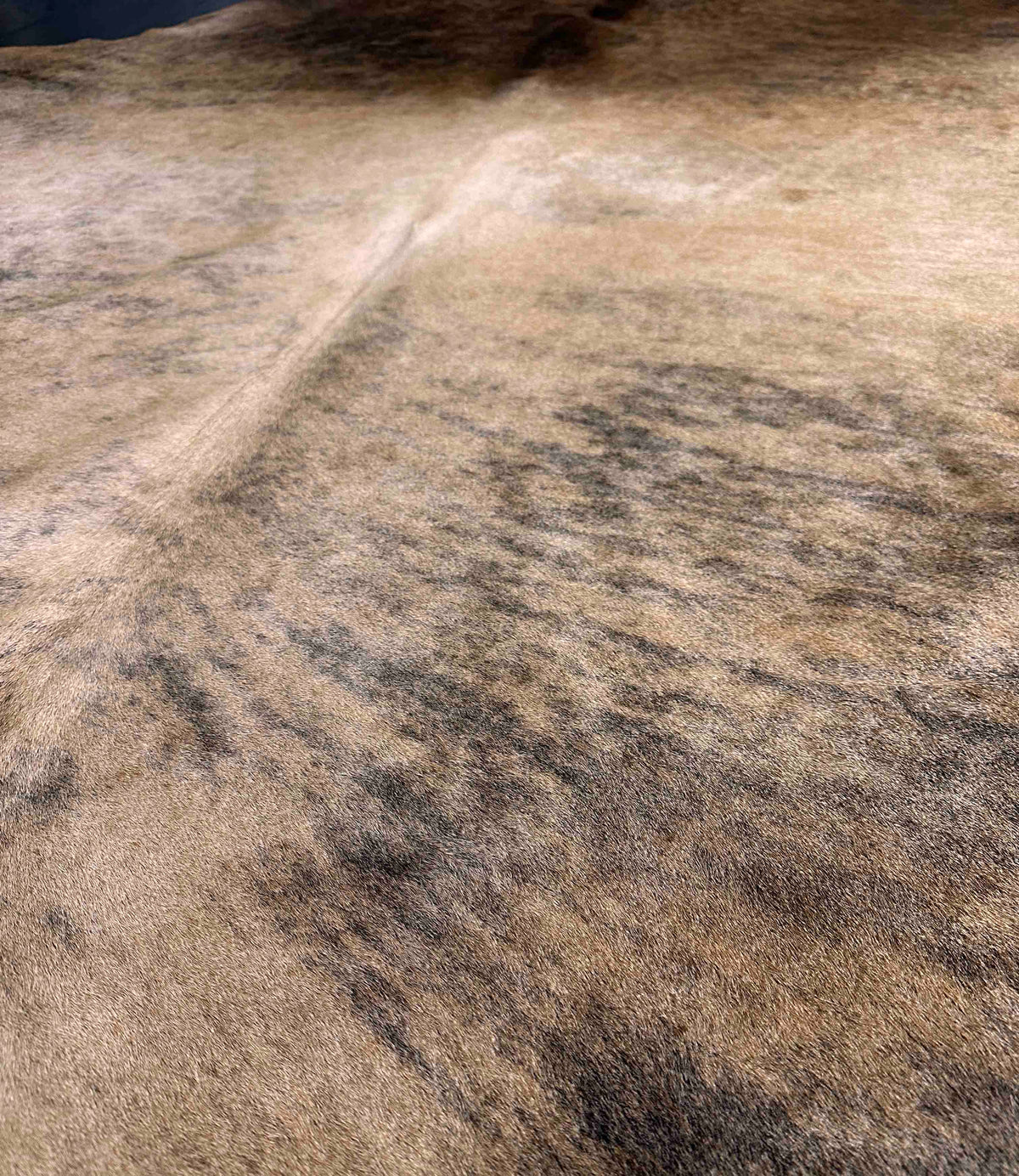 brown brindle cowhide rug