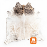 natural brindle cowhide rug