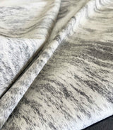 gray brindle cowhide rug