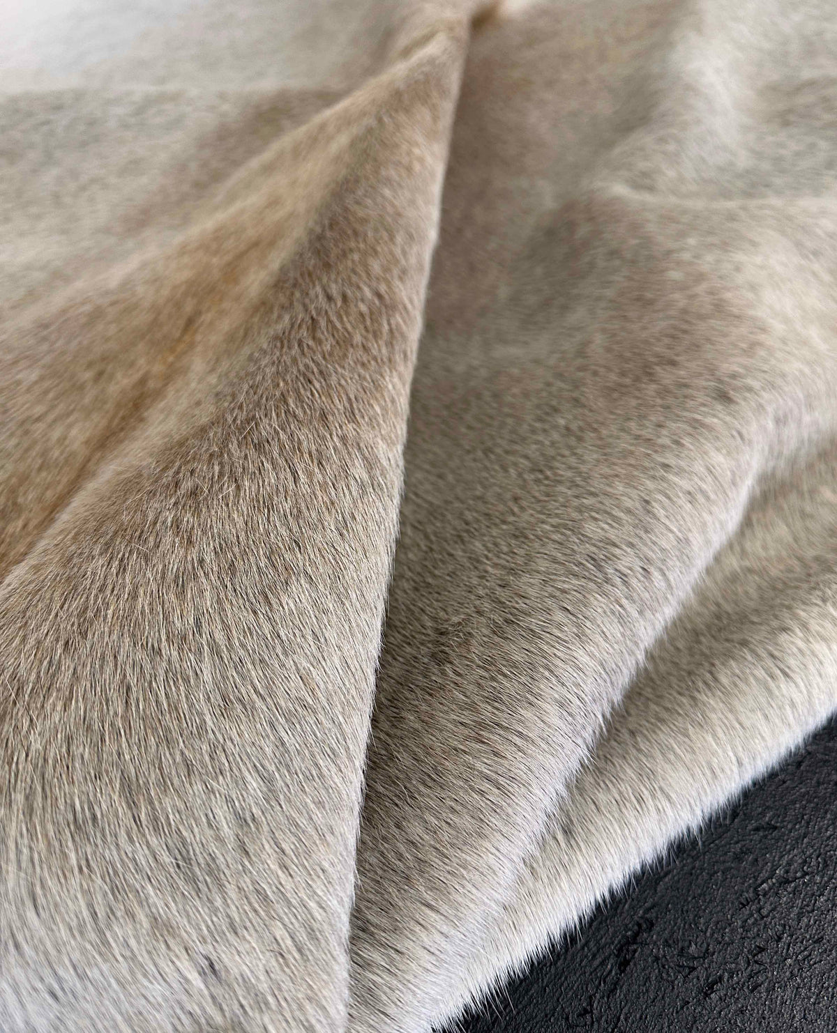 gray cowhide rug