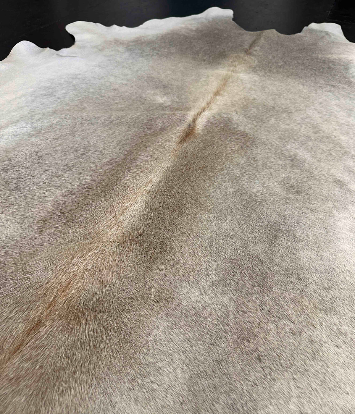 gray cowhide rug
