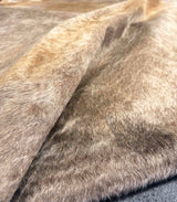Gray & Brown Cowhide Rug | Oversized