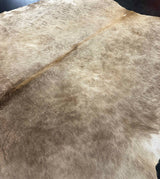 Close-up of a cowhide rug