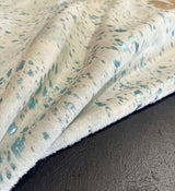 metallic blue cowhide