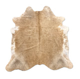 brown cowhide rug