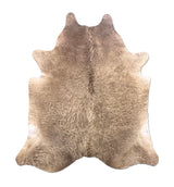 brown cowhide rug