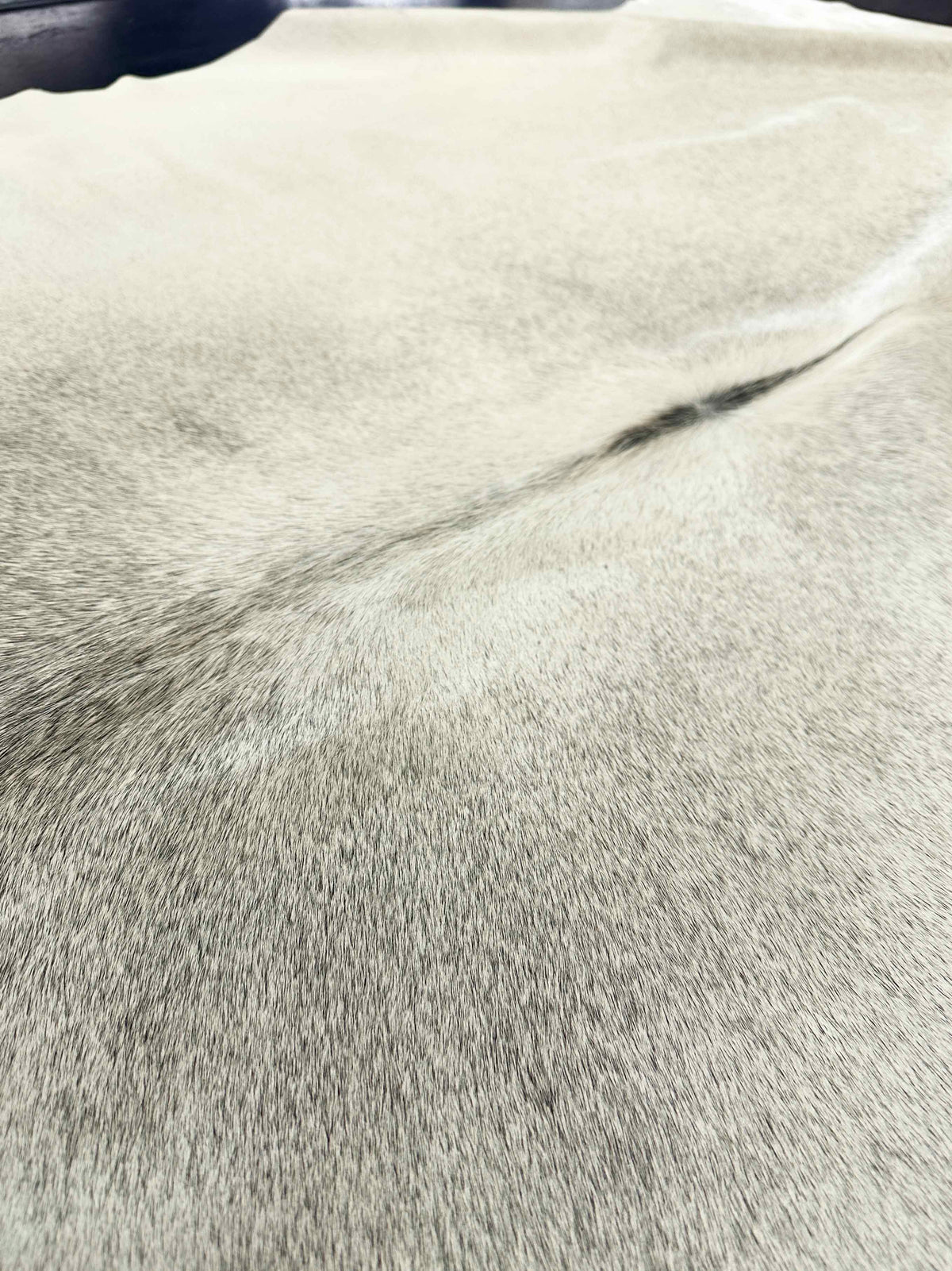 gray cowhide rug