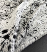 black white cowhide rug