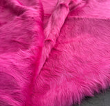 pink cowhide rug