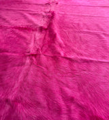 pink cowhide rug
