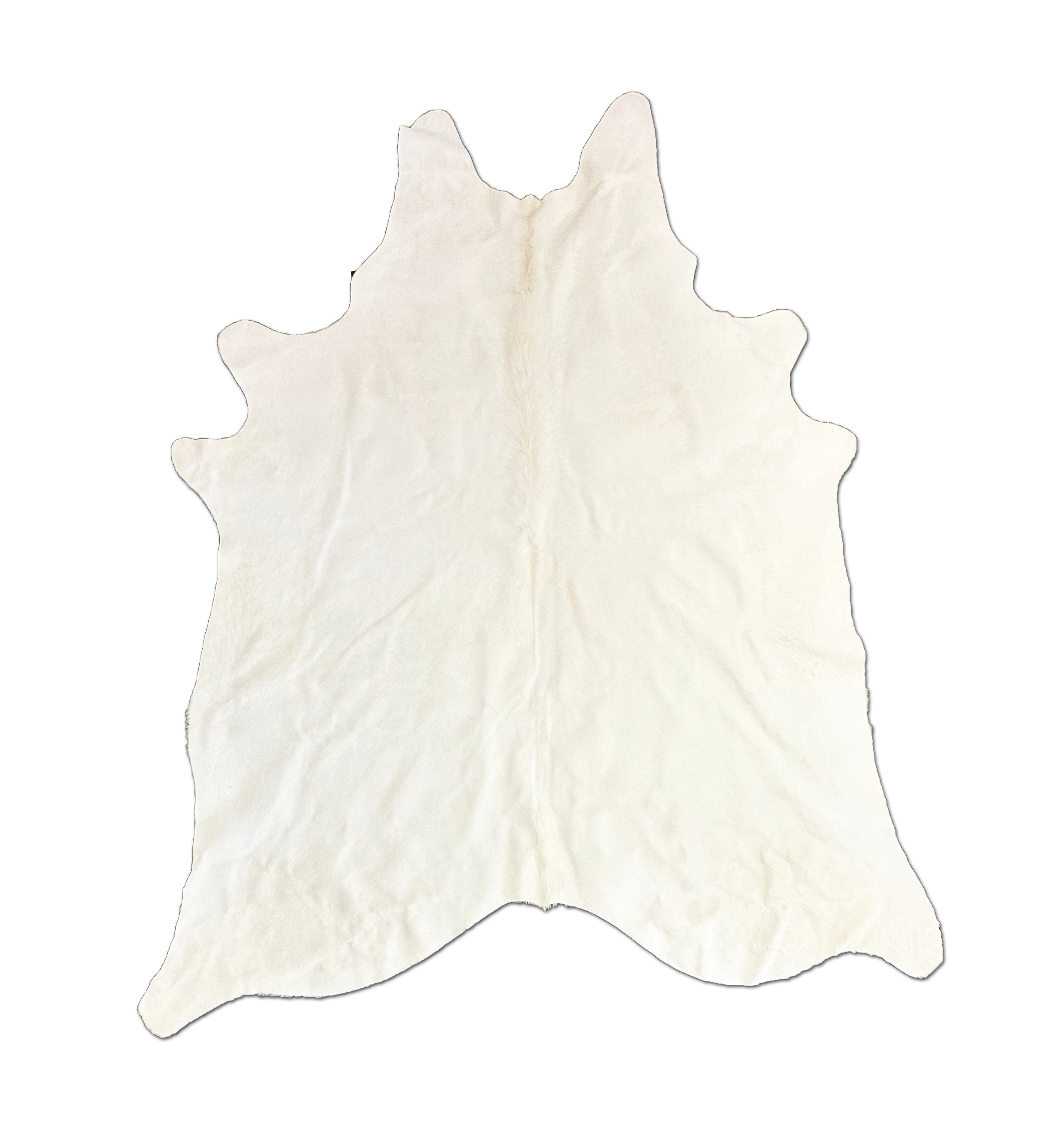 Dyed Solid White Cowhide Fur Rug - Real Animal Hide Rug – Furug