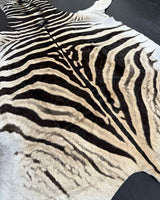 zebra hide rug
