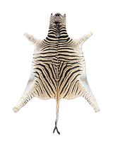 zebra hide rug