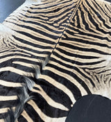 zebra hide rug