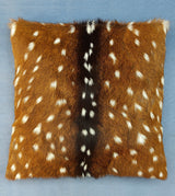 axis deer hide pillow