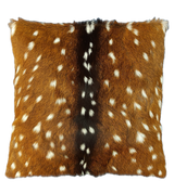 axis deer hide pillow