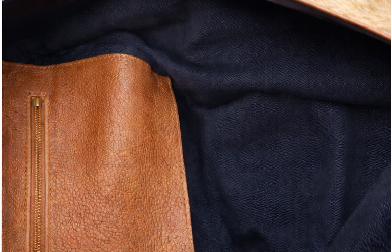 Cowhide Weekender Bag - Camel Brown