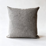 Natural gray cowhide pillow in 20 x 20 square size