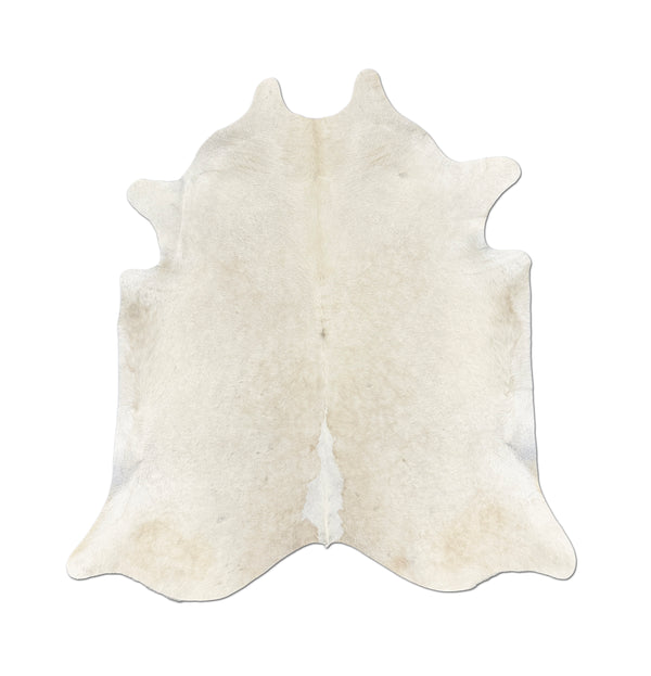 beige cowhide rug