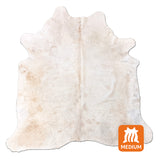 light beige cowhide rug