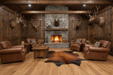 Black Brown Cowhide Rug