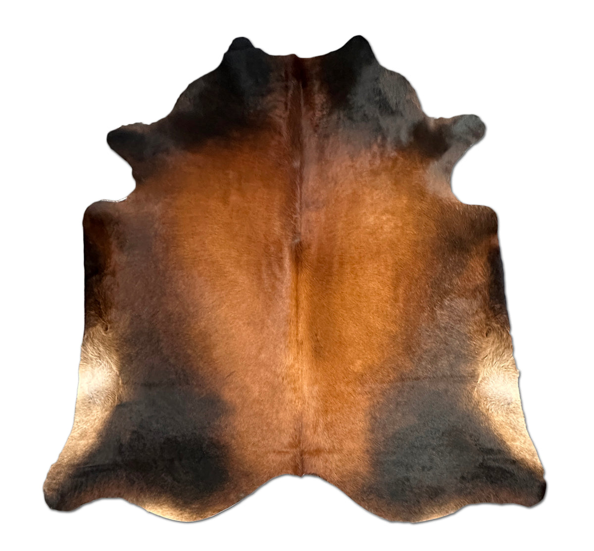 Black Brown Cowhide Rug
