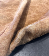 Close-up of brown leather texture