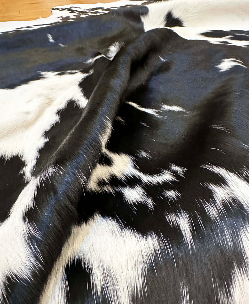 black white cowhide rug