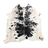 black white cowhide rug