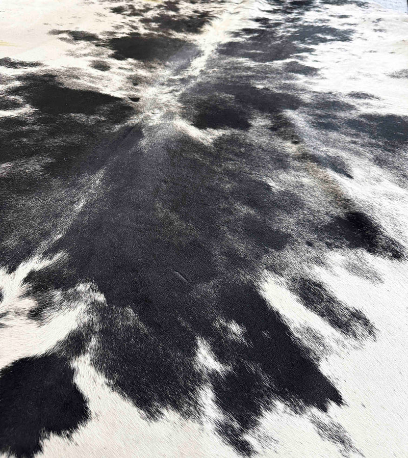 black white cowhide rug