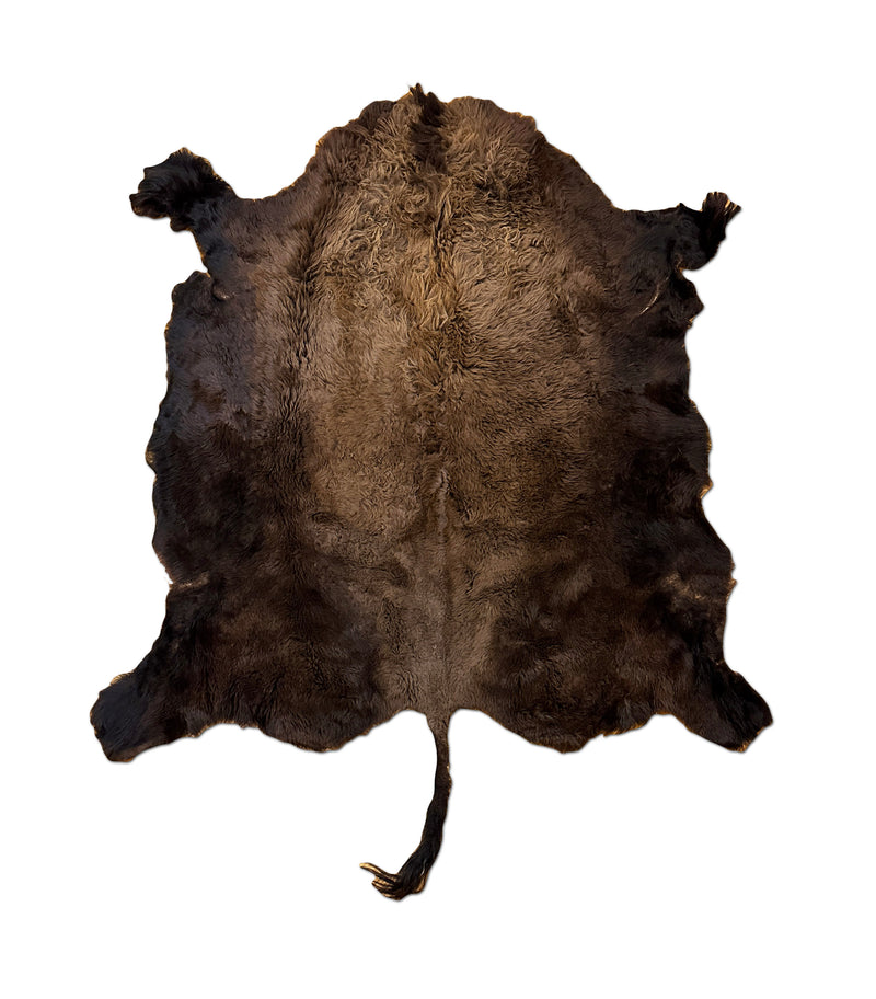 buffalo bison fur rug