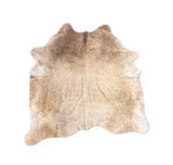 brown cowhide rug