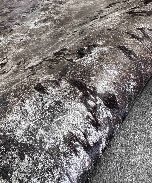 distressed cowhide rug