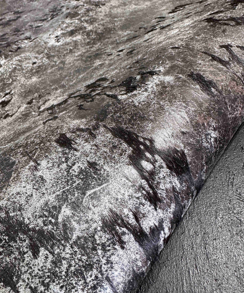 distressed cowhide rug