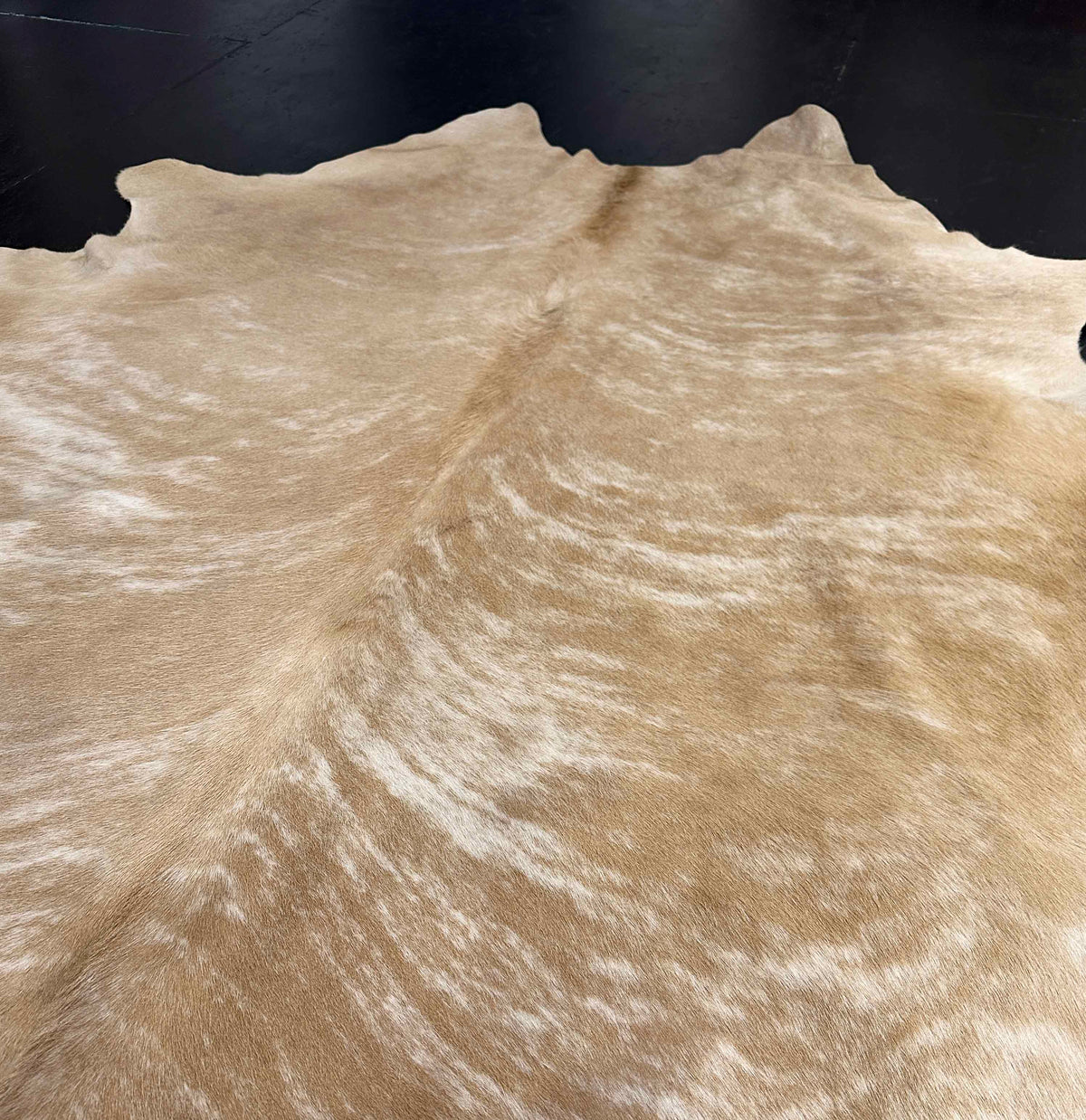 Beige Brindle Cowhide Rug
