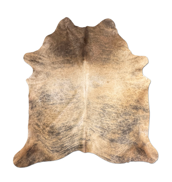 brown brindle cowhide rug