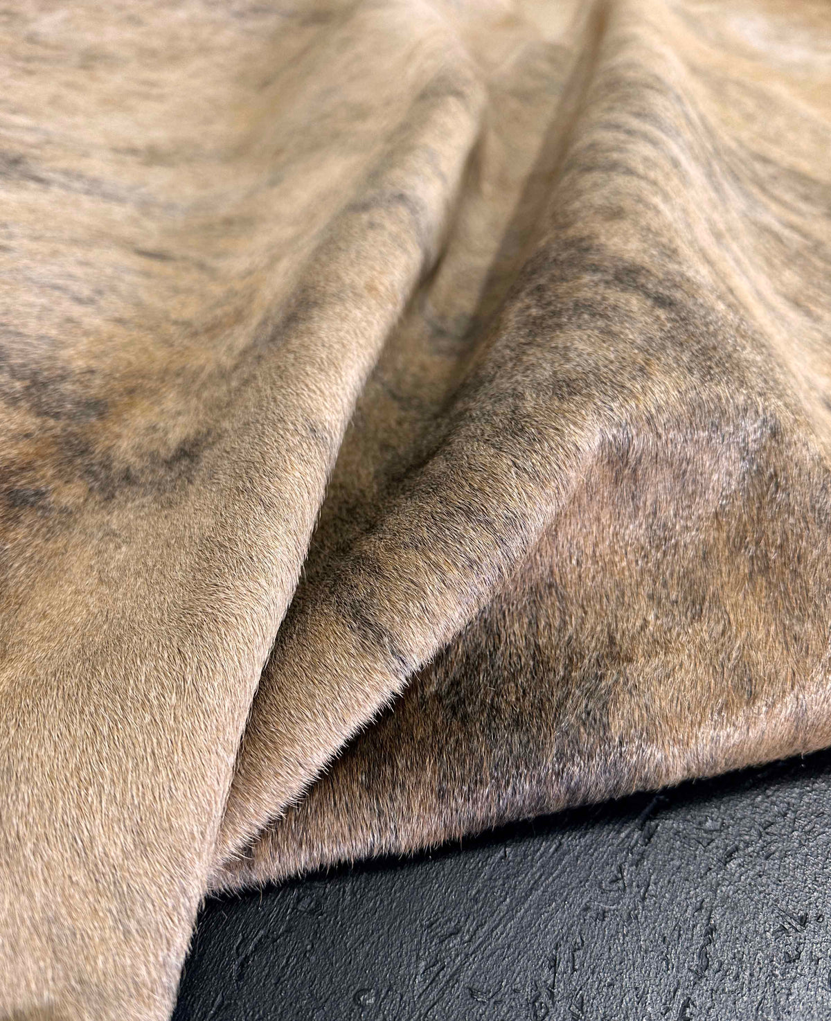 brown brindle cowhide rug