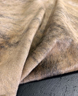 brown brindle cowhide rug