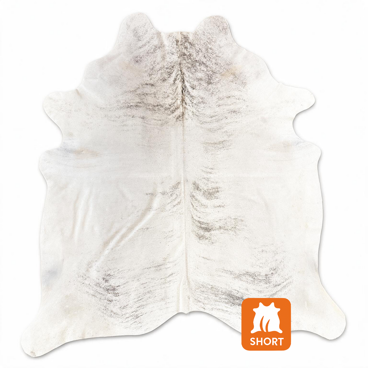 gray brindle cowhide rug