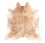 brown cowhide rug