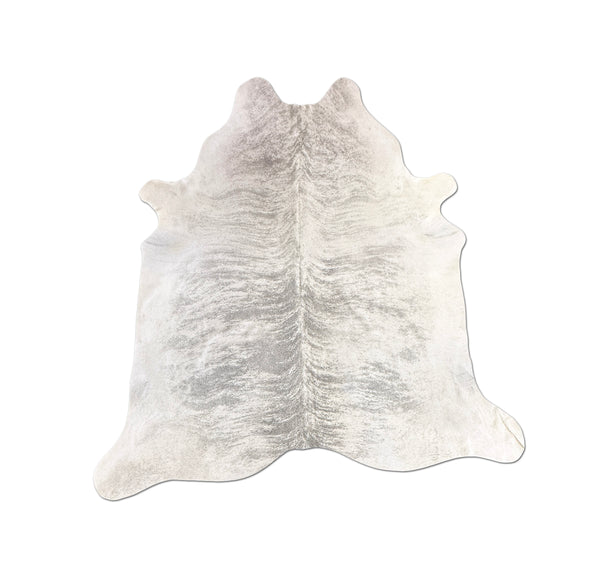 gray brindle cowhide rug