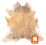 gray brown brindle cowhide rug