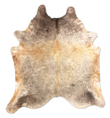 Gray & Brown Cowhide Rug | Oversized