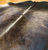 gray black cowhide rug