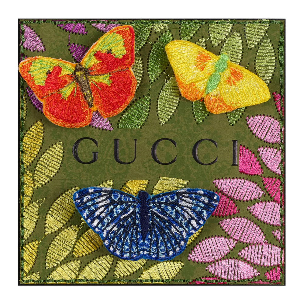 Stephen Wilson Art - Gucci Floral Petals - Up-Cycled Luxury Art