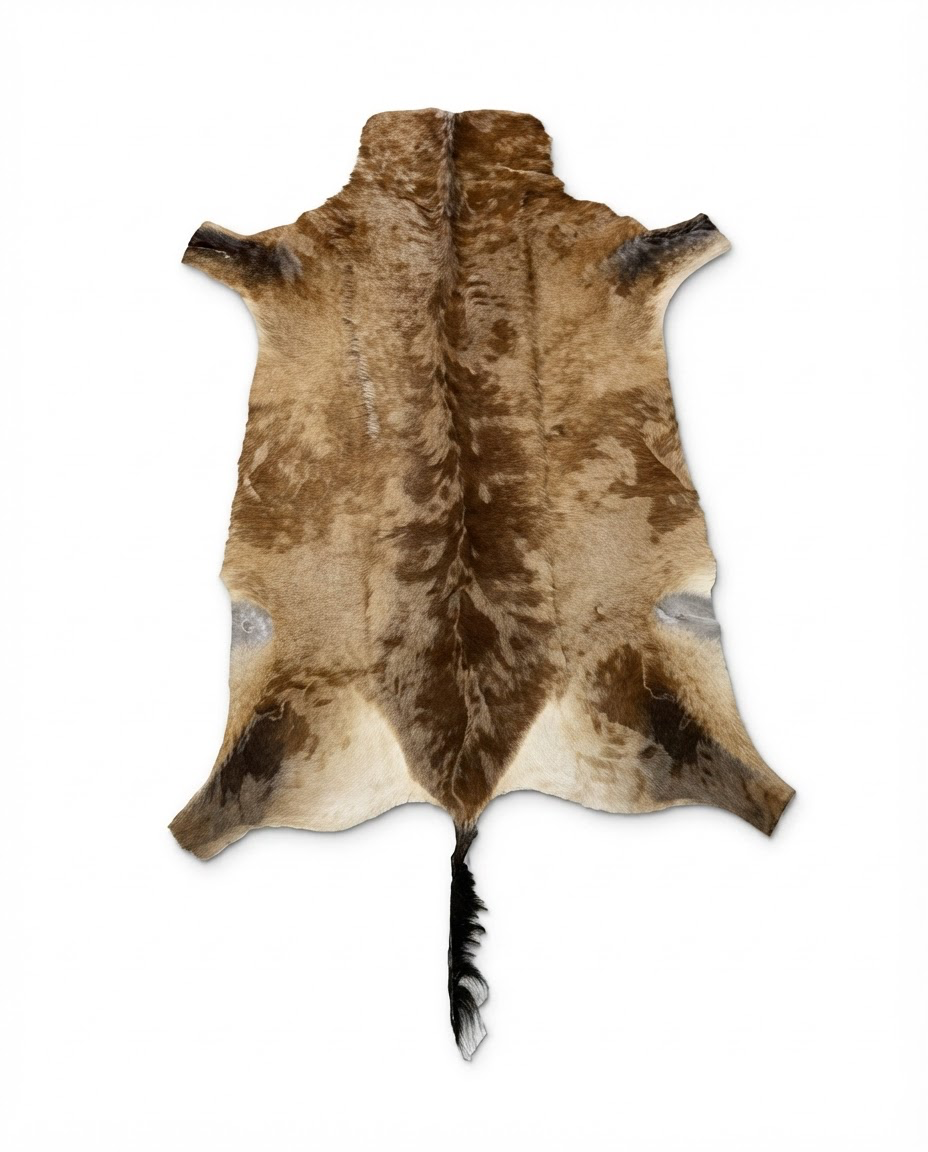 Authentic South African Hartebeest hide – natural African game hide