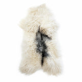 Natural white and gray Icelandic sheepskin rug – Arctic Drift 02, 46 inches